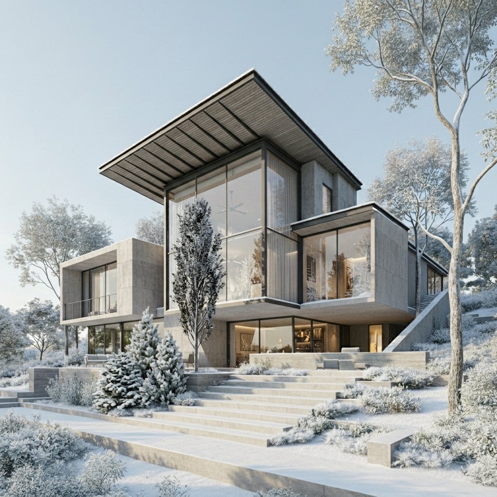 Golden hour architecture frame