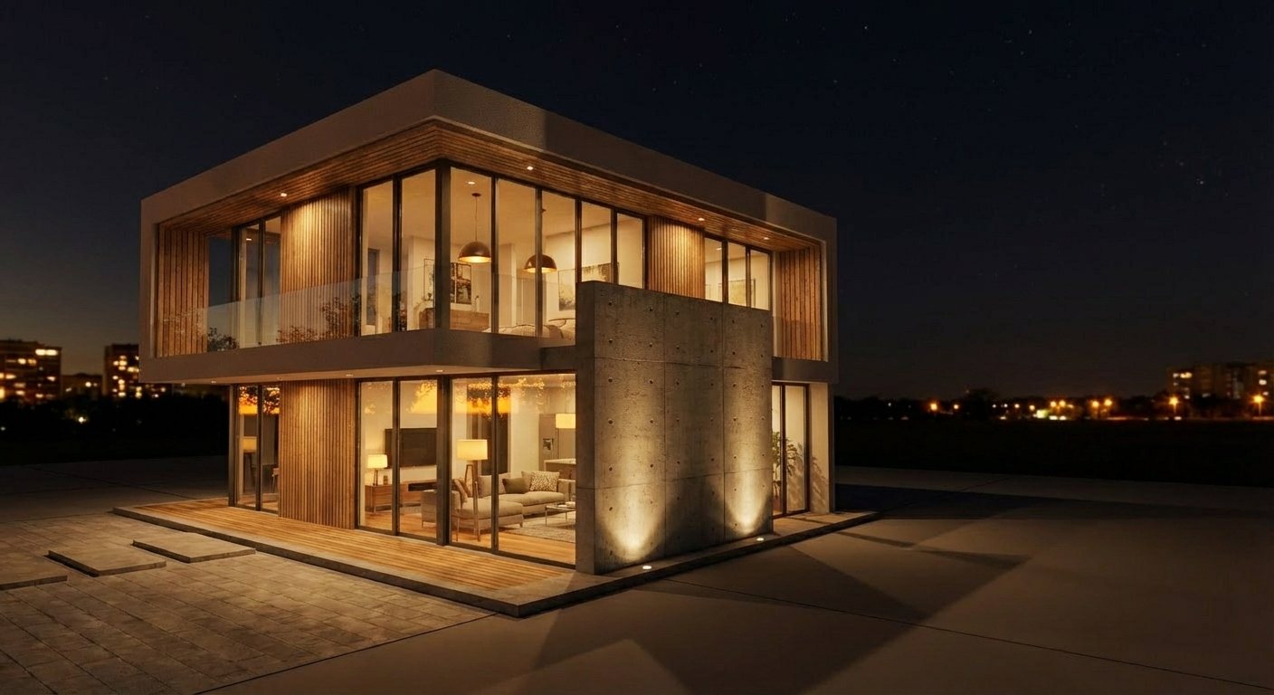 Existing exterior source before enhancement